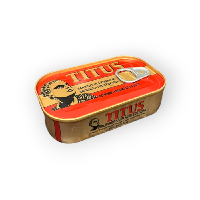 Titus – Sardines In Soybean Oil – 125g