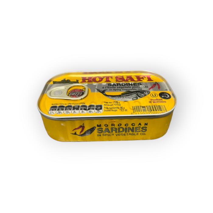 Safi – Hot Safi Sardines – 4.4oz